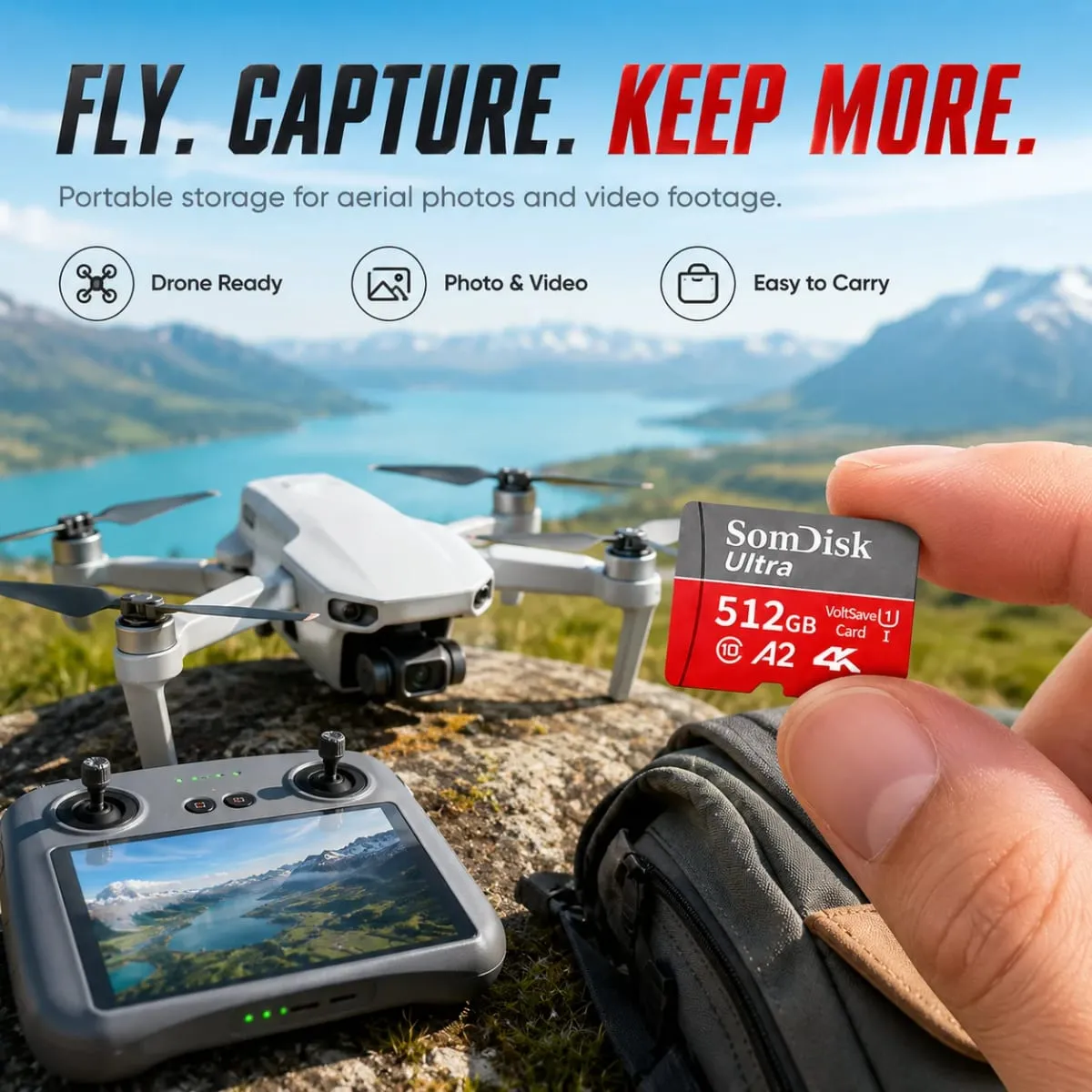 128GB Micro SD/TF Card Large Capacity Card Class10 Up To 100MB/s Waterproof Storage Card Used for Cameras/driving Recorders