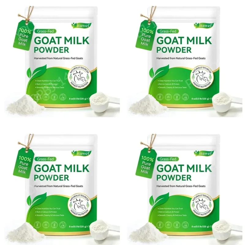 Itawel Goat Milk Nutrition Powder Supplement Grass-Fed Calcium & Protein Support Gluten-Free Easy to Mix 220g 32 Servings — image 10