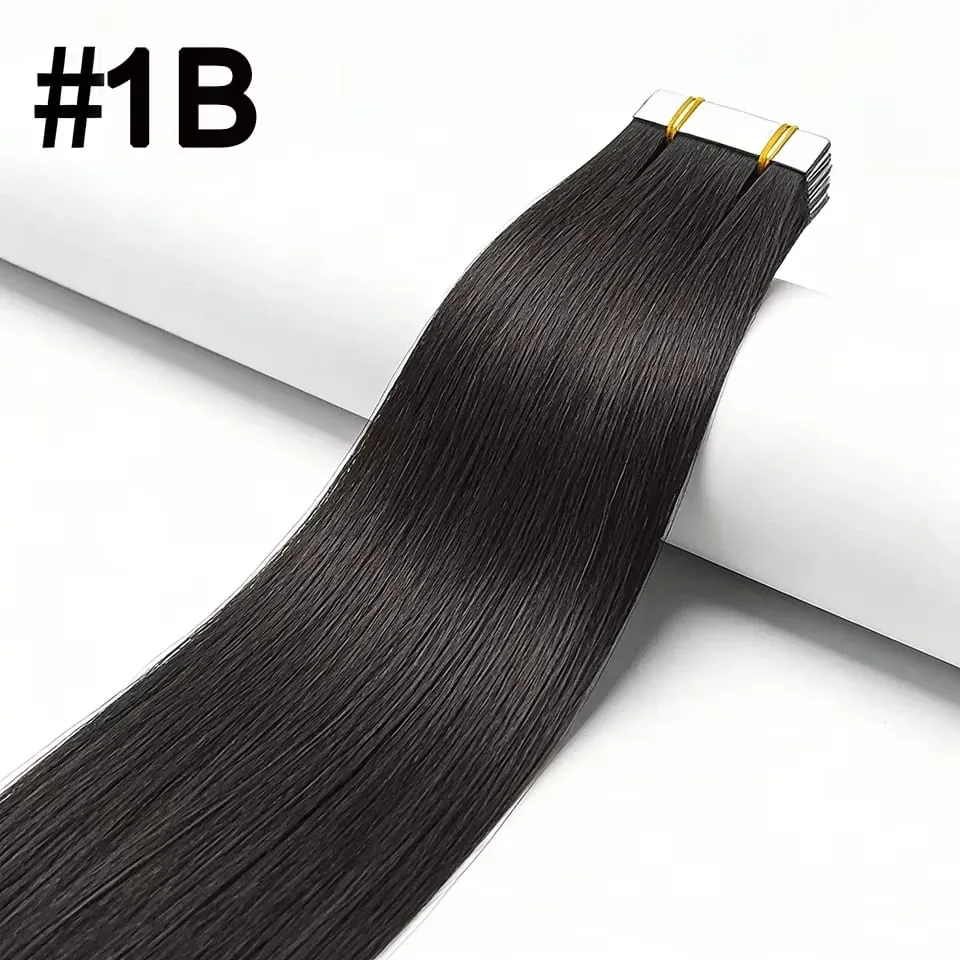 Blonde 613 Straight Tape In Human Hair Extensions 100% Human Hair Skin Weft Invisible Tape In Hair Extension 50g/20pcs For Woman — image 9