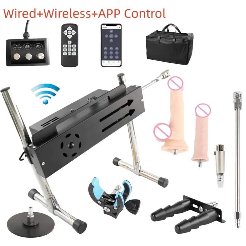 200W Powerful Sex Machine Quite & Intelligent Love Machine Dildos for Women and Men Long Strokes 1-15cm Sex Machine
