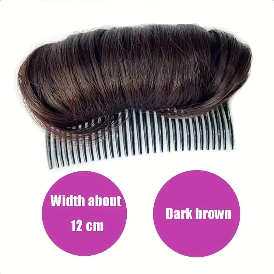 Synthetic Hair Invisible Bangs Pad High Straight Hair Up Comb False Hair Accessories Natural Hair Extension For Women Wig — image 9