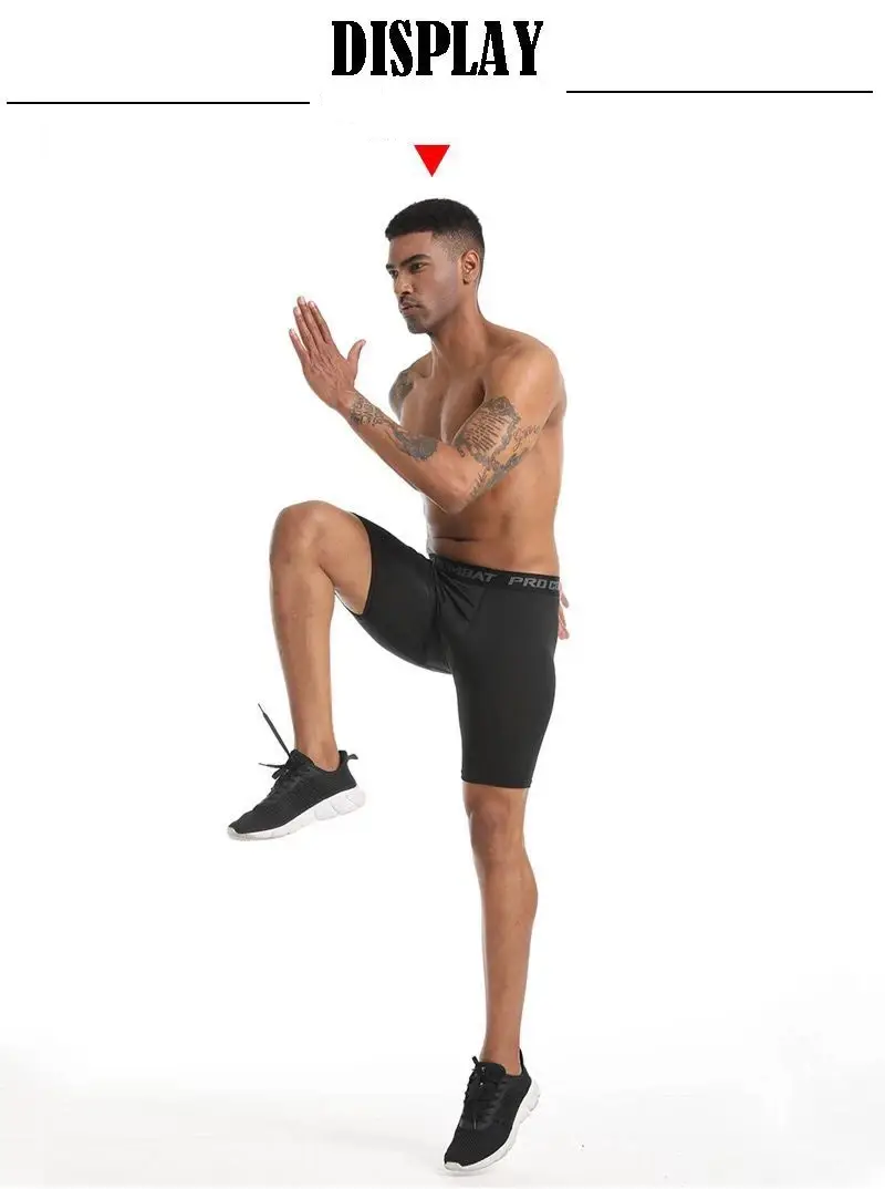 Men Boxers Sports Underwear Underpants Gym Shorts M L XL Black Quick-Drying Sweatpants Moisture Absorption Breathable Fitness — image 3