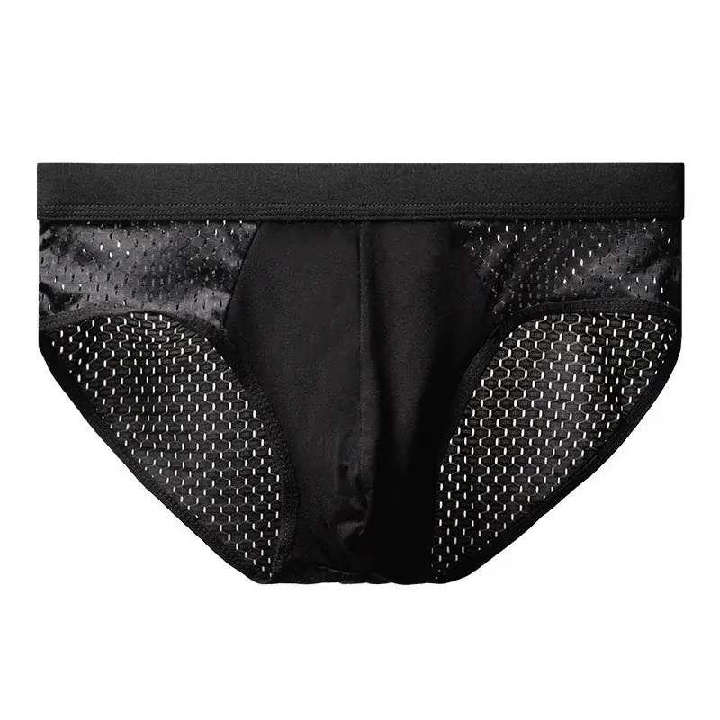 Männer Unterwäsche Männlich Dünne Atmungsaktive Dreieck Höschen für männer Eis Seide Slip Mesh Sexy Quadratische Ecke Hosen für männer Shorts