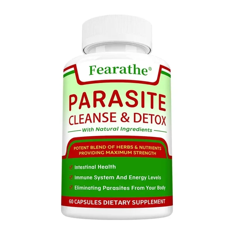 Parasite Cleanse & Detox Capsules - Promote Intestinal Cleansing and Detoxification Relieve Constipation Supplements — image 8