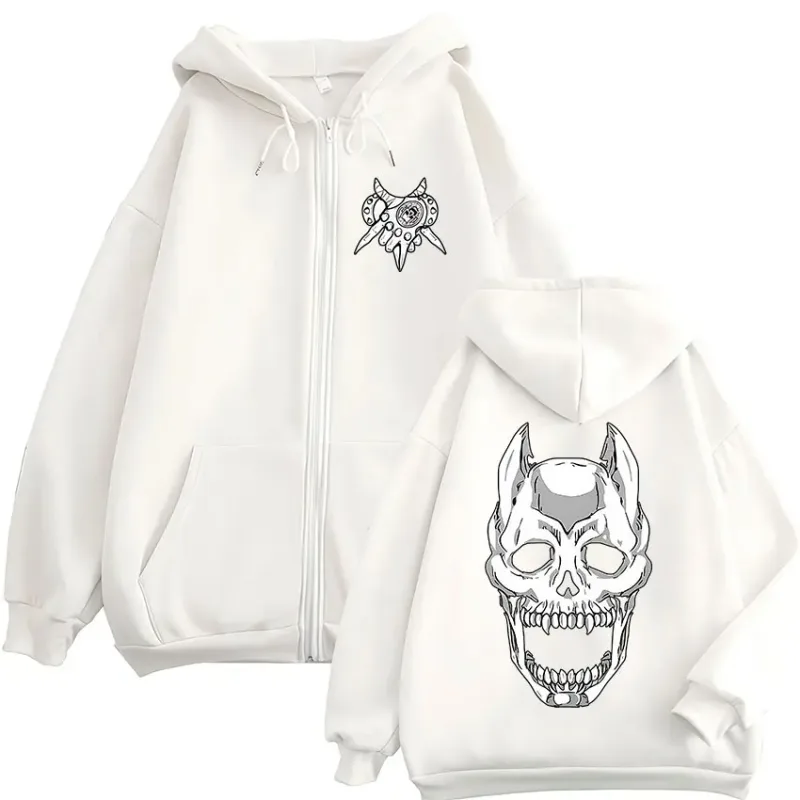Anime Jojo Bizarre Adventure Kira Yoshikage Killer Queen Zipper Hoodies Men's Clothing Zip Up Hooded Sweatshirts Jackets Coats