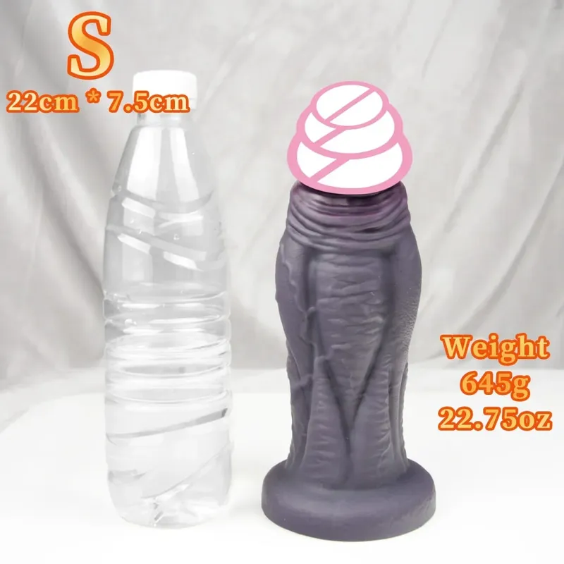 Big Soft Dildo Super Soft Silicone Large Penis with Suction Cup Flexible G-spot sex toys For Women men Lesbian