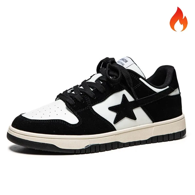 Men Women Classic Skateboard Shoes Casual Sneakers Flat Non‑Slip Breathable Fashion Street Style Board Shoes for Daily Outdoor W