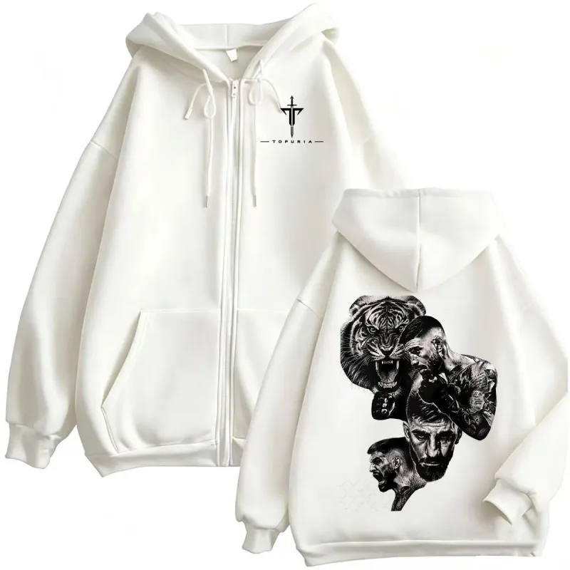 El Matador Ilia Topuria Fan Gifts Zipper Hoodies Men's Clothing Retro Classic Sweatshirts Jacket Coats Long Sleeve Zip Up Hoodie