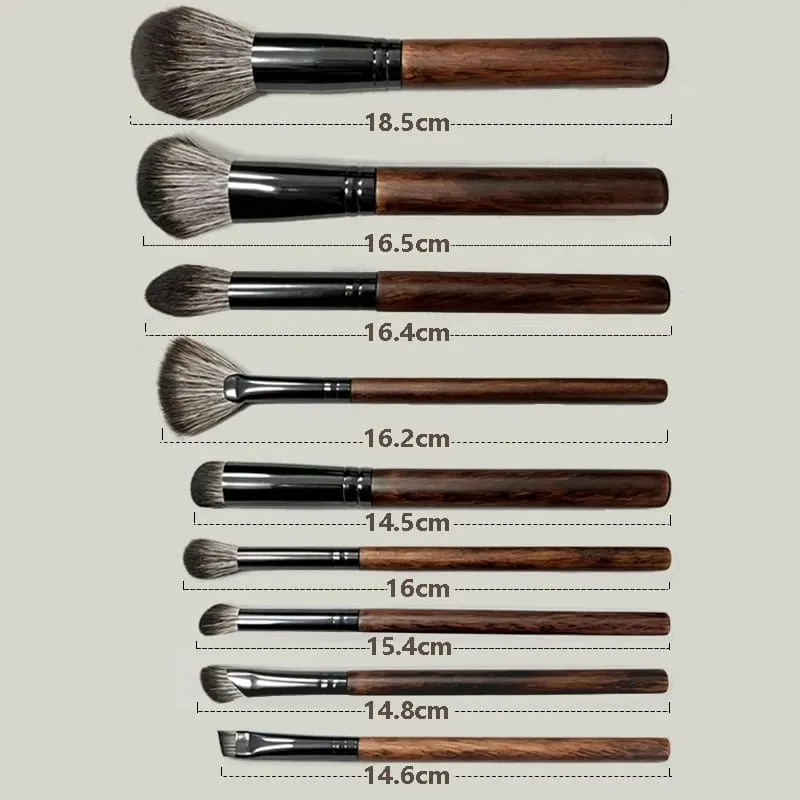 9PCS Eyeshadow Professional Makeup Brushes Crease Blending Shader kist dlya teney brovey brochas maquillaje Cosmetic Beauty Tool — image 6