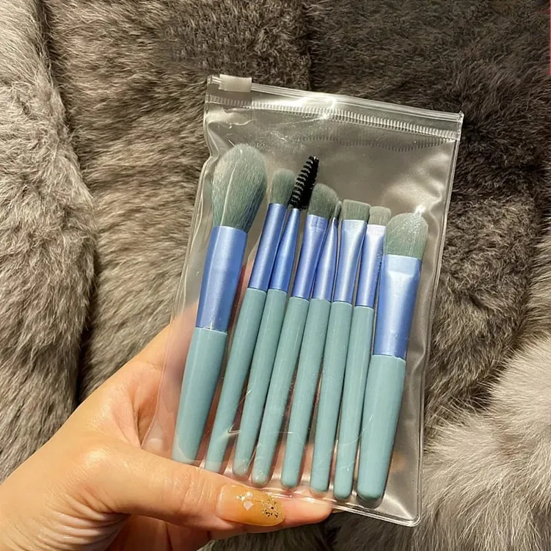 8pcs/bag Soft Fluffy Makeup Brushes Set for Cosmetics Foundation Loose Powder Eyeshadow Kabuki Blending Makeup Brush Beauty Tool — image 10