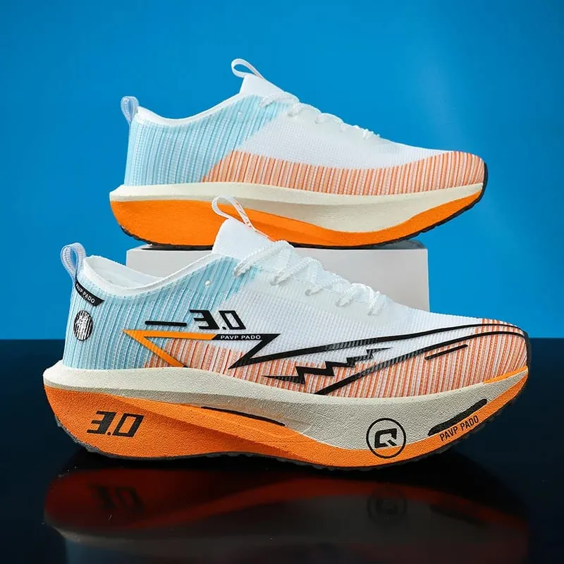 Comfortable Men Running Shoes Marathon Carbon Board Speciality Sports Men's Sneakers Breathable Women Walking Athletic Sneakers — image 3