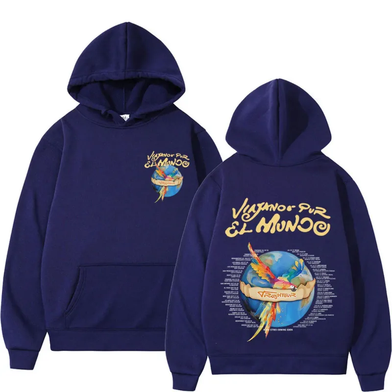 Karol G Viajando Por El Mundo Tropitour 2026 Graphics Hoodie Men Women Fashion Sweatshirts Casual Oversized Pullovers Fan Gifts — image 4
