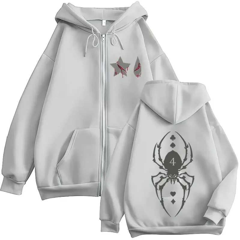 Japanese Anime Hunter X Hunter Spider Phantom Troupe Zipper Hoodies Men Women Casual Long Sleeves Zip Up Sweatshirts Jacket Coat — image 7