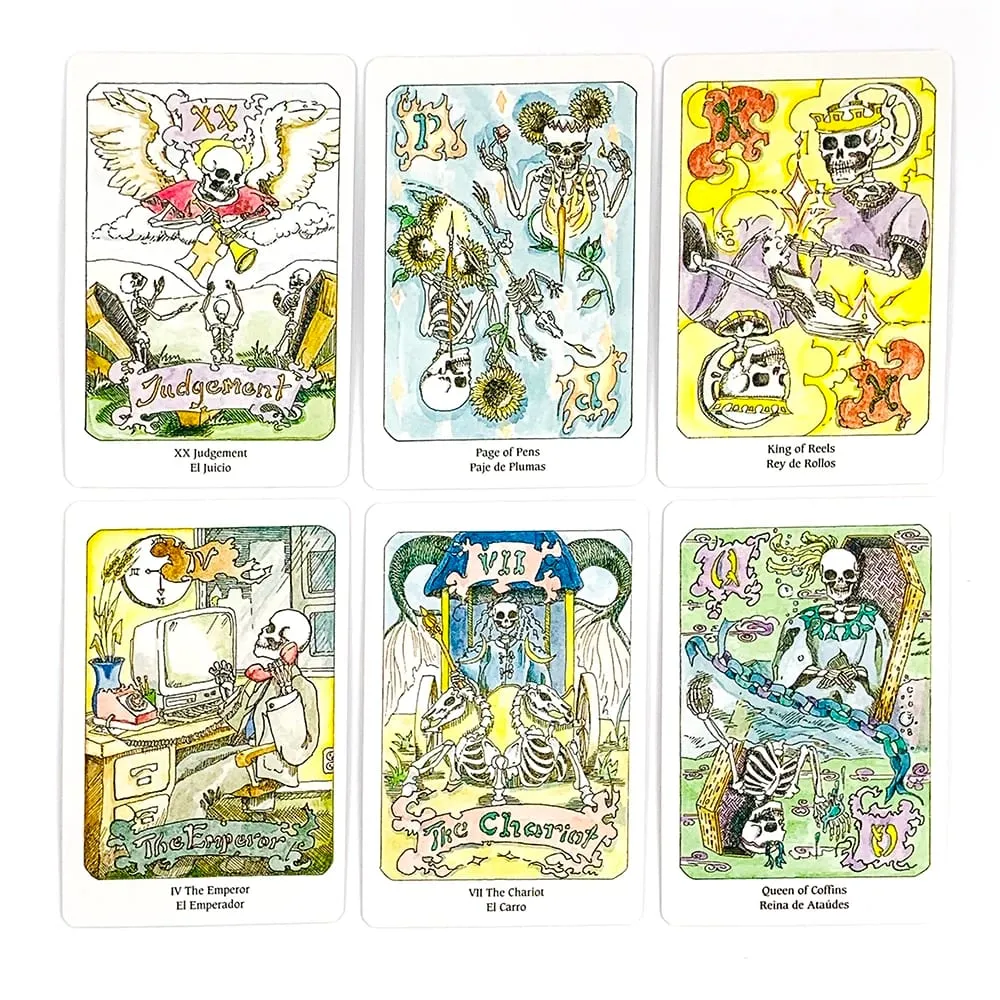 Tarot of the Dead Deck 78 Cards Day of the Dead Theme Fortune Telling Divination Board Game Spiritual Cards & Halloween Gifts — image 4