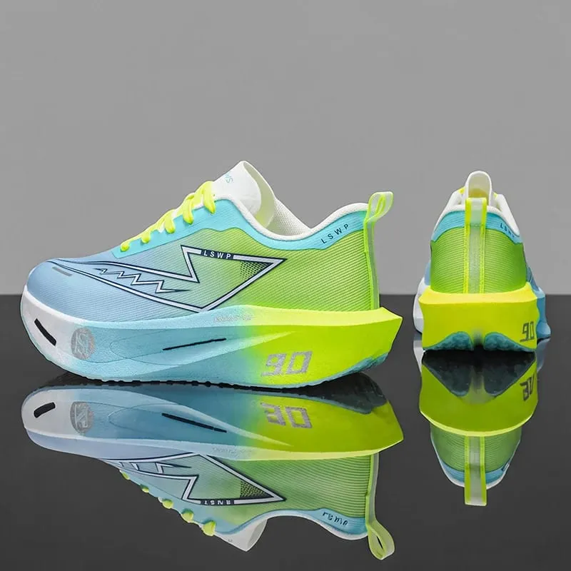 Men Carbon Plate Running Shoes Breathable Athletic Sneakers Shock Absorb Trainers Outdoor Marathon Jogging Women Tennis Shoes — image 8