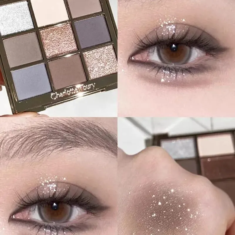 Nuevo CT naturaleza fácil de colorear paisaje estético sombra de ojos Starlight rosa luz suave disco Bicolor dos colores corazón rubor cosméticos — image 3