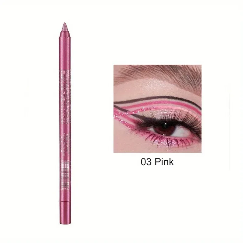 Crayon Eyeliner nacré 17 couleurs, coloré, imperméable, longue durée, mat, lisse, facile à porter, fard à paupières, stylo Eyeliner, maquillage pour les yeux