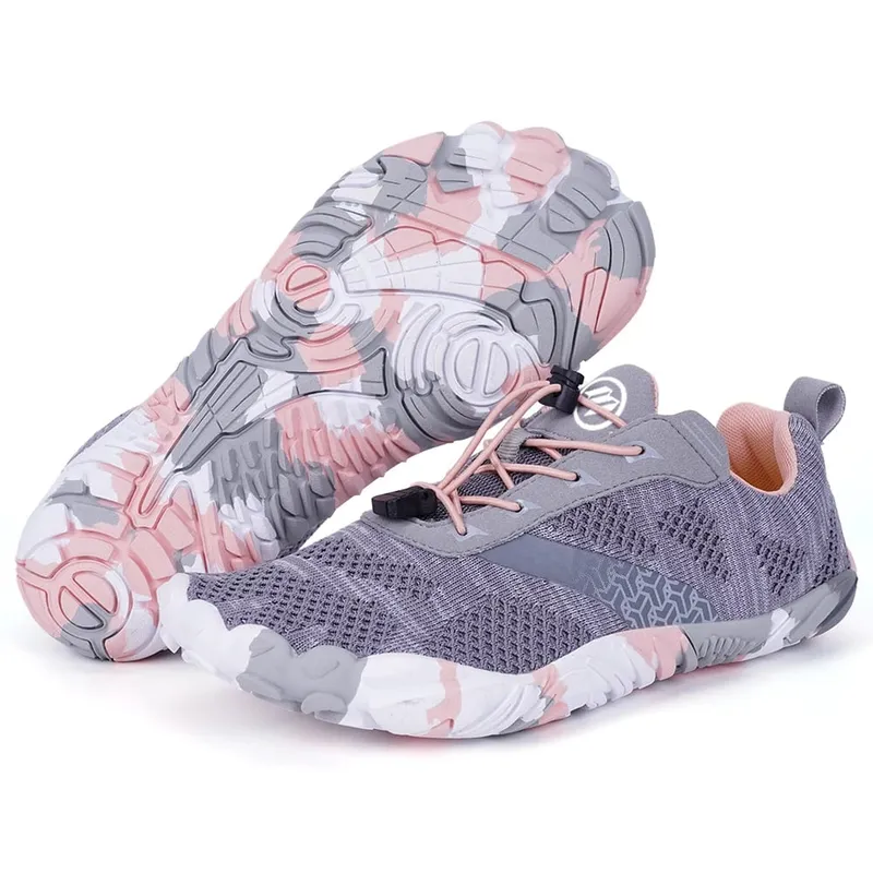 Water Shoes Beach Barefoot Shoes Non-Slip Hiking Trail Running Shoes Comfortable Lightweight Aqua Shoes for Outdoor Sports