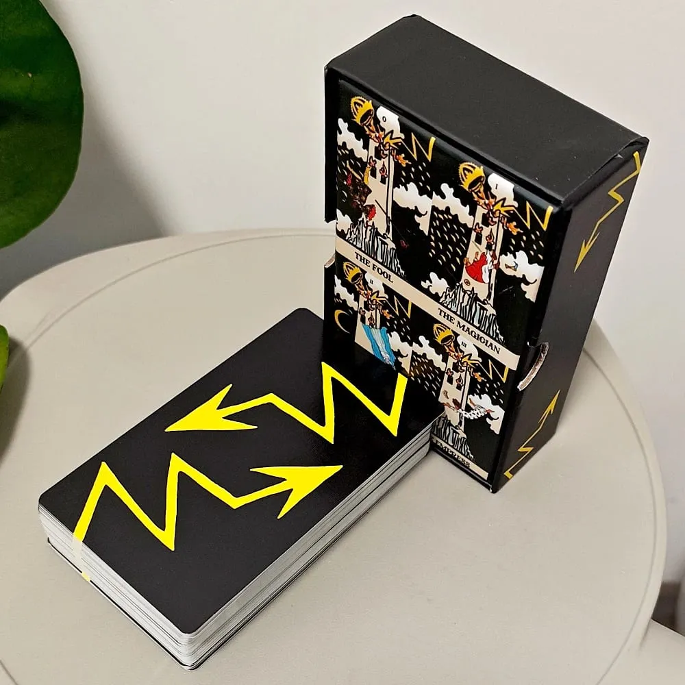 Bộ bài Tarot Takeover Tower 12*7cm trong hộp cứng cáp Bộ bài Tarot 79 lá độc đáo để chuyển đổi & giải phóng Hai mặt nổi — image 4