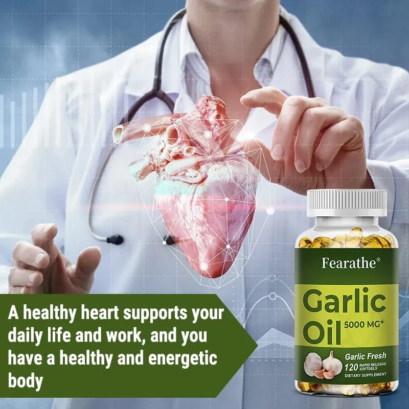 Organic Garlic Extract Capsule for Cardiovascular Health Detox Support Immune Nutrition Supplement — image 2