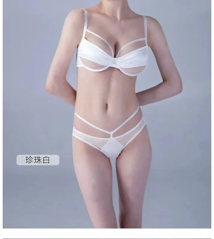Ladies New Thin Cup Slimming Lingerie Set Soft underwire Push Up Bra Minimizing Effect Gathers Side Bulge Anti Sagging Soft — image 13