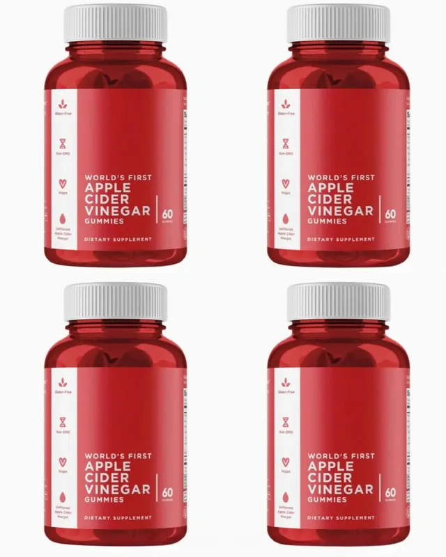 3-Pack Gummies Set: Ashwagandha for Stress Relief Gut Health Probiotics + ACV Detox Vegan Gluten-Free Supplement 60 Ct Each — image 12