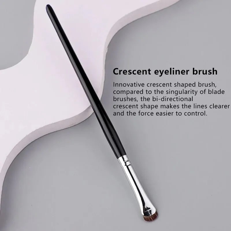 1/2PC Crescent Eyeliner Makeup Brushes Eye Makeup Tools Precision Soft Eyeshadow Brush Curved Thin Small Eye Cosmetic Tools — image 4