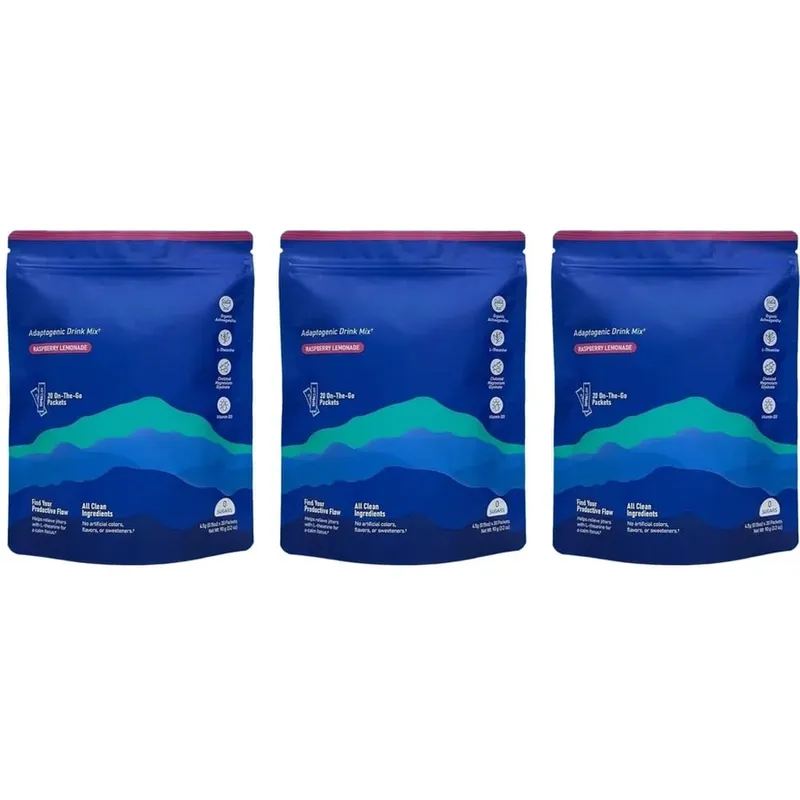 Calming Powder Drink Mix with L-Theanine Focus Memory Concentration & Cognitive Support Healthy Cortisol Balance 20 Packets