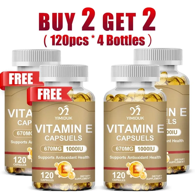 Achetez-en 1, obtenez-en 1 gratuitement ! Les capsules de vitamine E de 670 mg soutiennent la santé de la peau et du cœur, hydratent de l'intérieur, réduisent les cicatrices et favorisent la brillance. — image 9