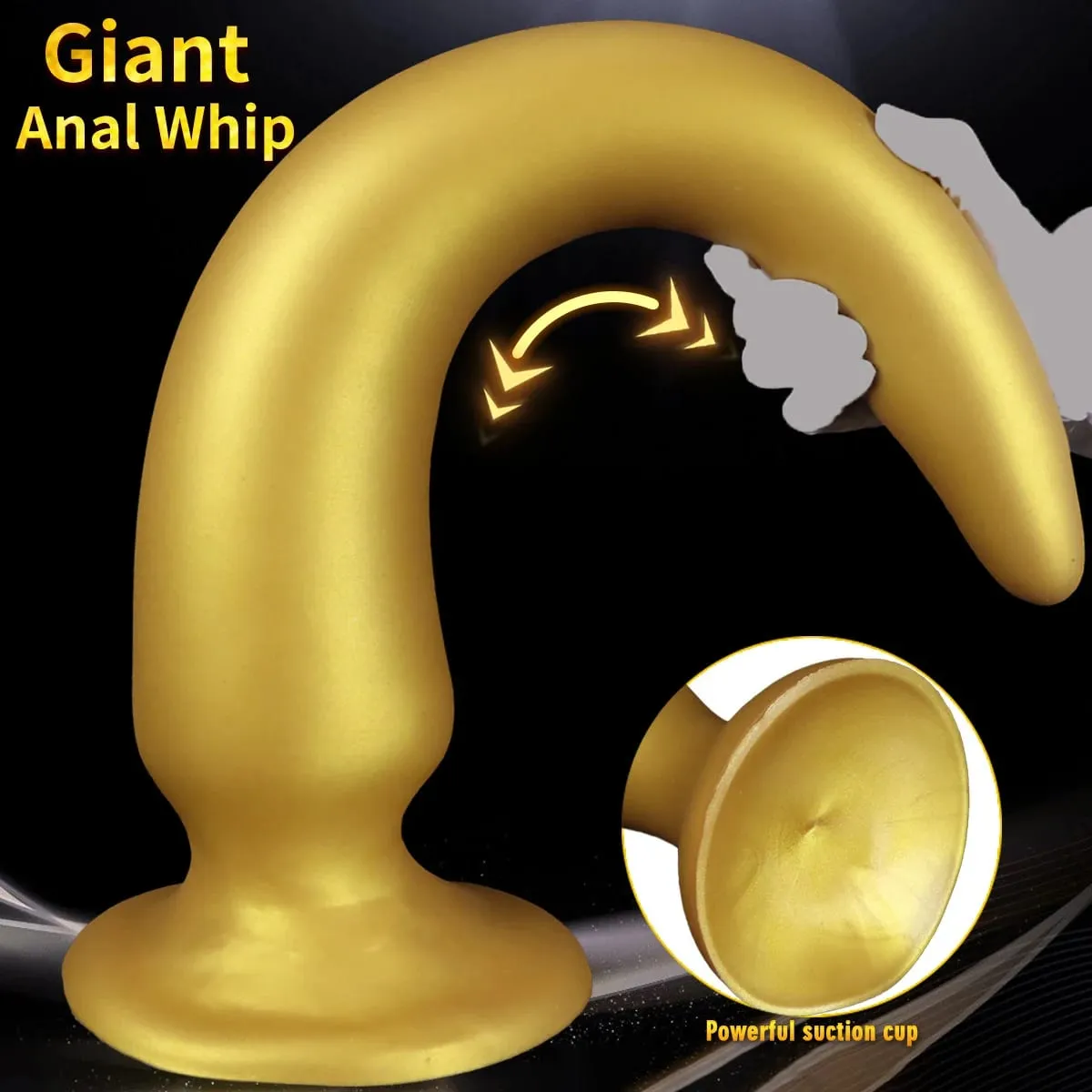 Giant Anal Plug 64CM Super Long Soft Silicone Huge Butt Plug Thick Anal Dildo Dilator with Suction Cup Adult Sex Toys — image 4