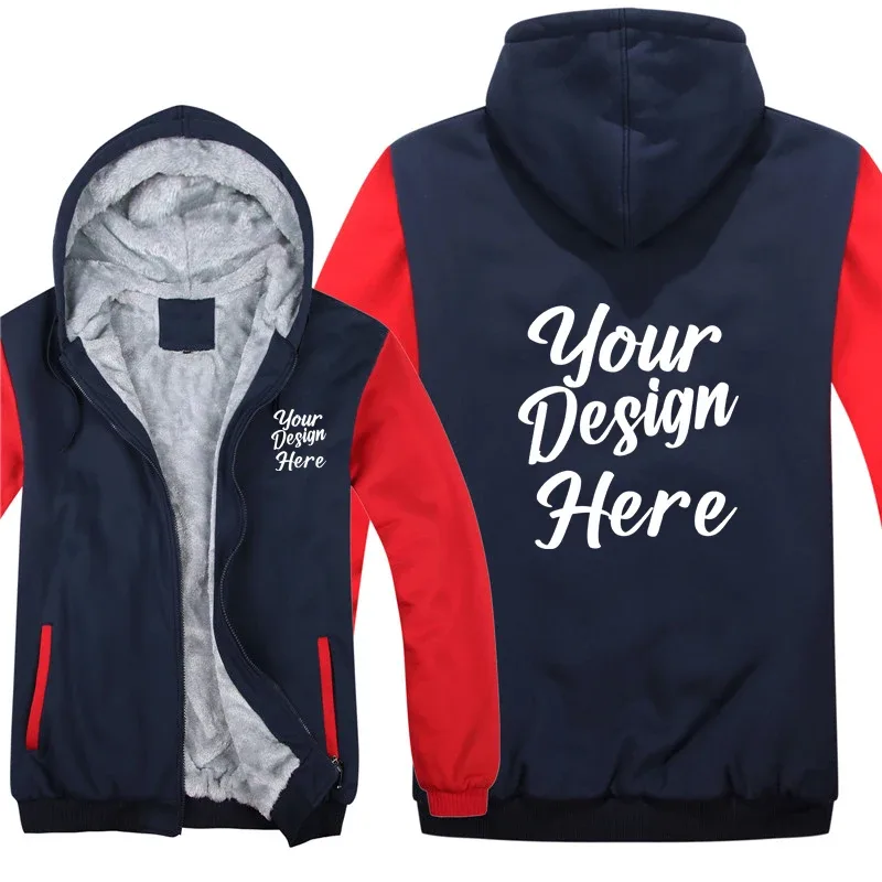 Hoodies Rekaan Tersuai Lelaki Membuat Logo Rekaan Sendiri Teks Foto Sweatshirt Mans Coat Jacket Hoody — image 2