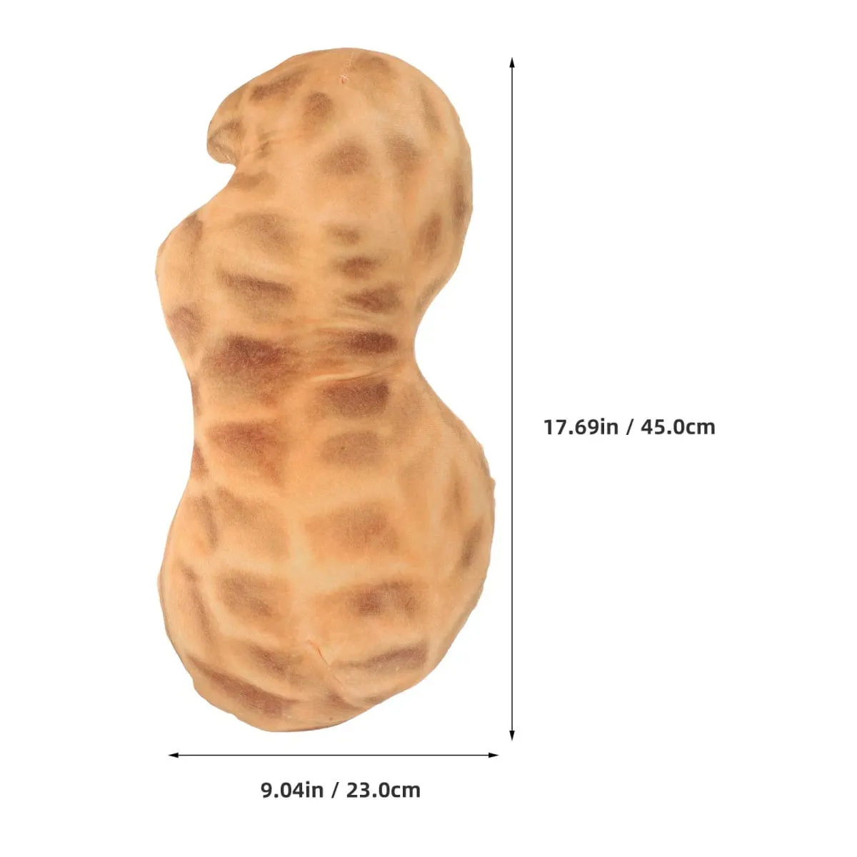 Creative Peanut Shaped Soft Decorative Cushion Pillow 45Cm Neck Support for Sofa Bed Office Cute Stuffed Pillow for Home Use