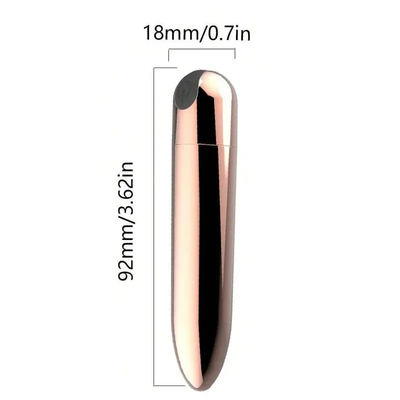 USB Rechargeable Bullet Vibrator - Waterproof Mini Powerful Vibrator 10 Modes Clit G-Spot Stimulator Sex Toy for Women — image 17