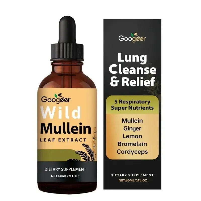 Mullein Leaf Extract Liquid Drops Comprehensive Herbal Wellness Support Natural Daily Dietary Supplement Daily Care 60ml — image 8