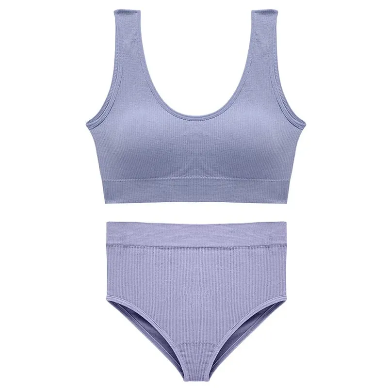 ชุดชั้นในกีฬาสตรีชุด PLUS ขนาดไร้สาย Bra Top เบาะสบายชุดชั้นในชุดชั้นใน Bra — image 7