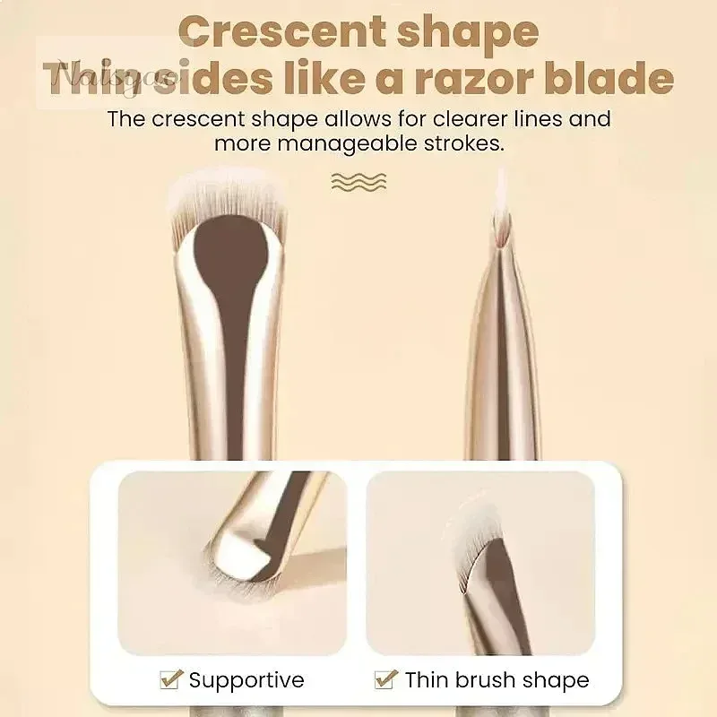 2/1pcs Curved Eyeliner Makeup Brushes Precision Soft Eyeshadow Brush Sharp Thin Small Eye Smudge Tools Cosmetic — image 2