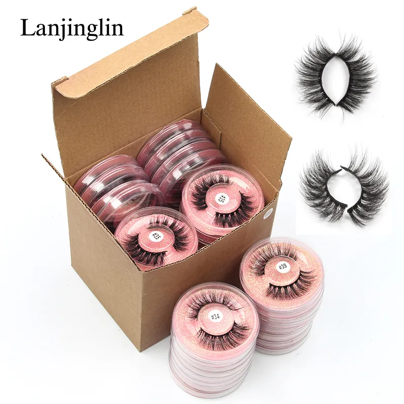 10 Style 4/100 Pairs Eyelash Natural 3D Mink False Eyelashes Makeup Fake Eye Lashes Faux Cils Make Up Beauty Tools Wholesale — image 1