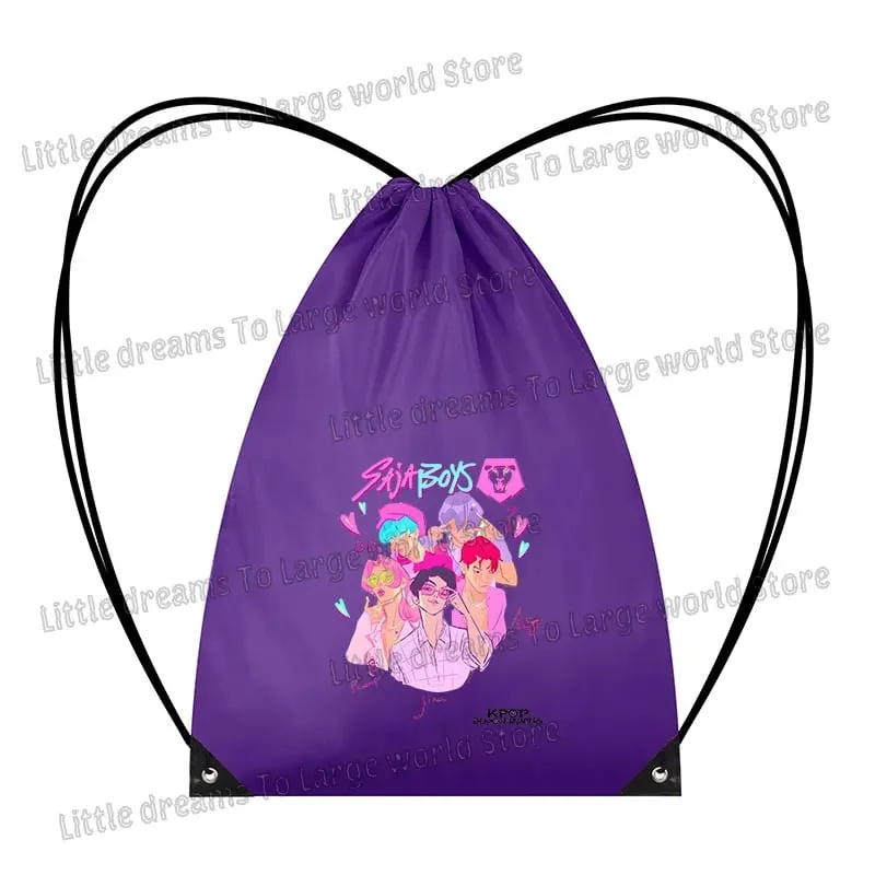 Anime Figure Drawstring Bag Portable Backpack Large Capacity Gym Sports Clothes Organizer Storage Pouch Bundle Pocket Women Gift — image 16