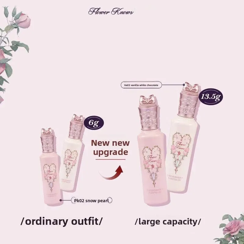Flower Knows คอนซีลเลอร์ Lip Glaze Duo Brightening คอนซีลเลอร์ & Glossy Lip Lacquer เซ็ต 2 ชิ้นสำหรับ Flawless Base & Juicy Lips — image 3