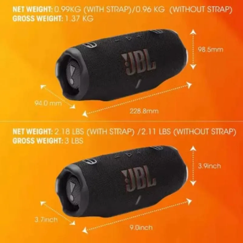 JBL CHARGE6 Portable Outdoor Speaker IP68 Waterproof Stereo Sound with Built-in Power Supply for Camping And Travel — image 6