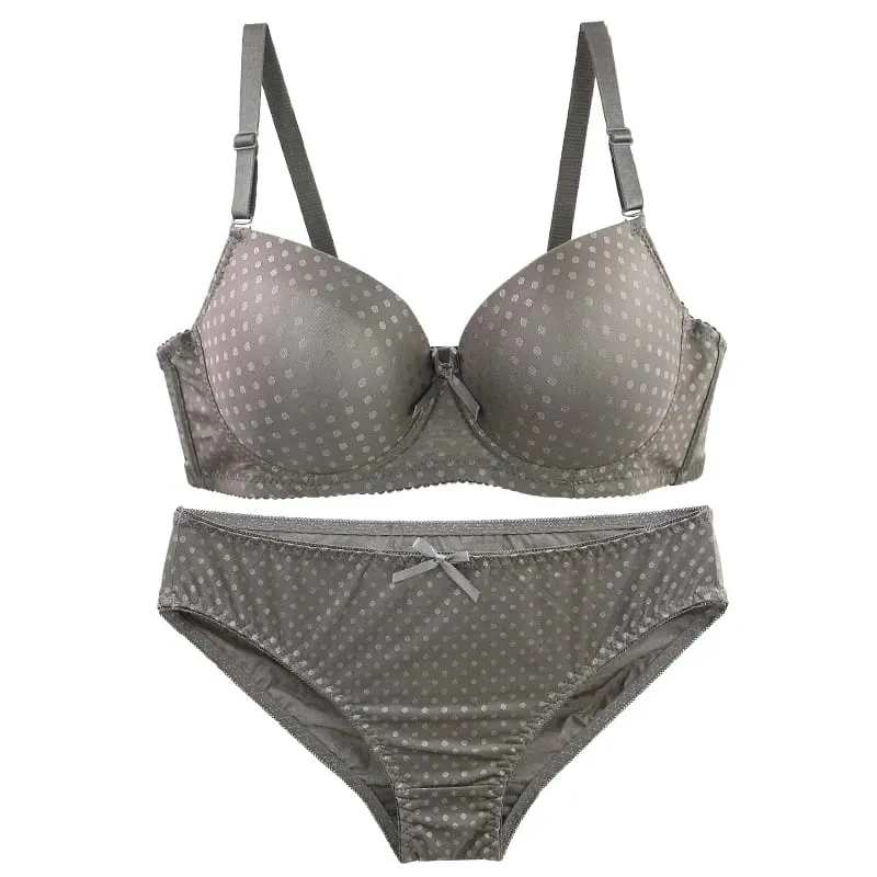 DaiNaFang Women Lace Shaping BCD Cup Bra Set Thin Mold Cup 3 Rows Hook Back Anti Armpit Fat Push Up Lingerie — image 3