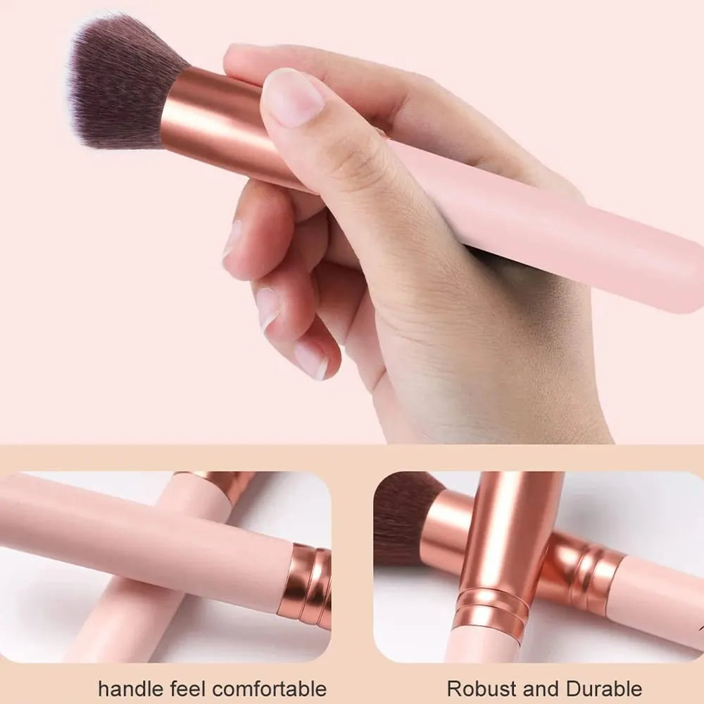 19 PCS Makeup Brush Set Include Makeup Sponge Premium Synthetic Foundation Powder Concealers Eyeshadow Blush