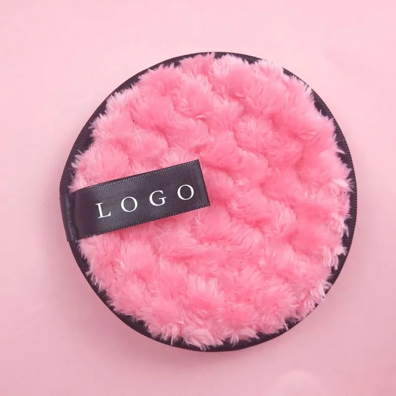 Washable Reusable Cloth Facial Cleansing Rounds Pads Makeup Removers Private Label Cleanser Sponge