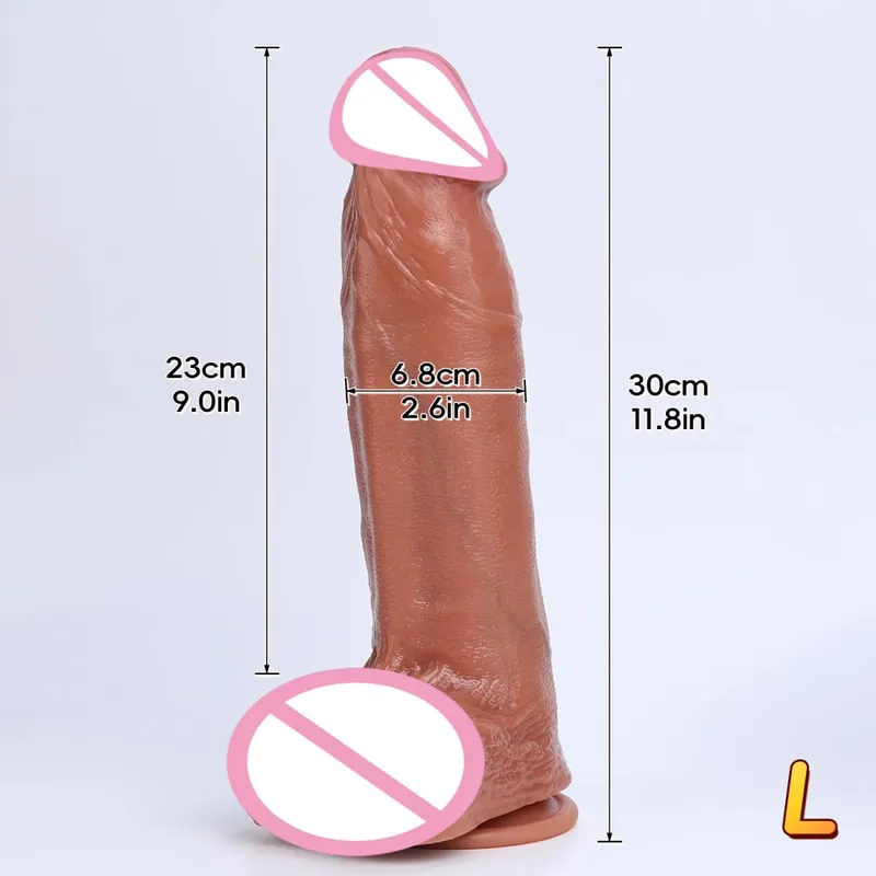 3 Ukuran Realistis XXL Penis Tebal Lembut Silicone Dildo Alat Kelamin Pria Vagina Masturbasi Cangkir Hisap Kontol Wanita Anal Mainan Seks 18 — image 8