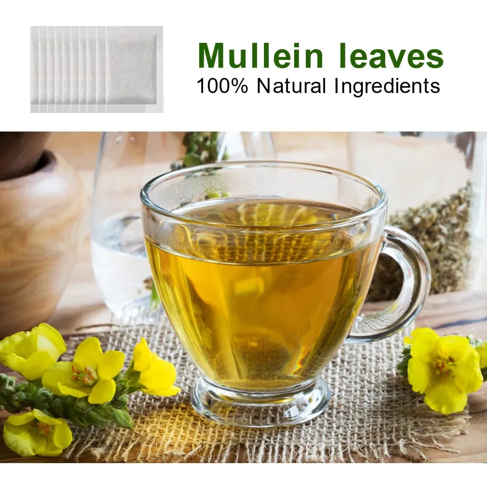 Organic Mullein Leaf Extract For Lung Cleansing & Liver Detoxification Lug Clears Respiratory Relieve Cough Supplement