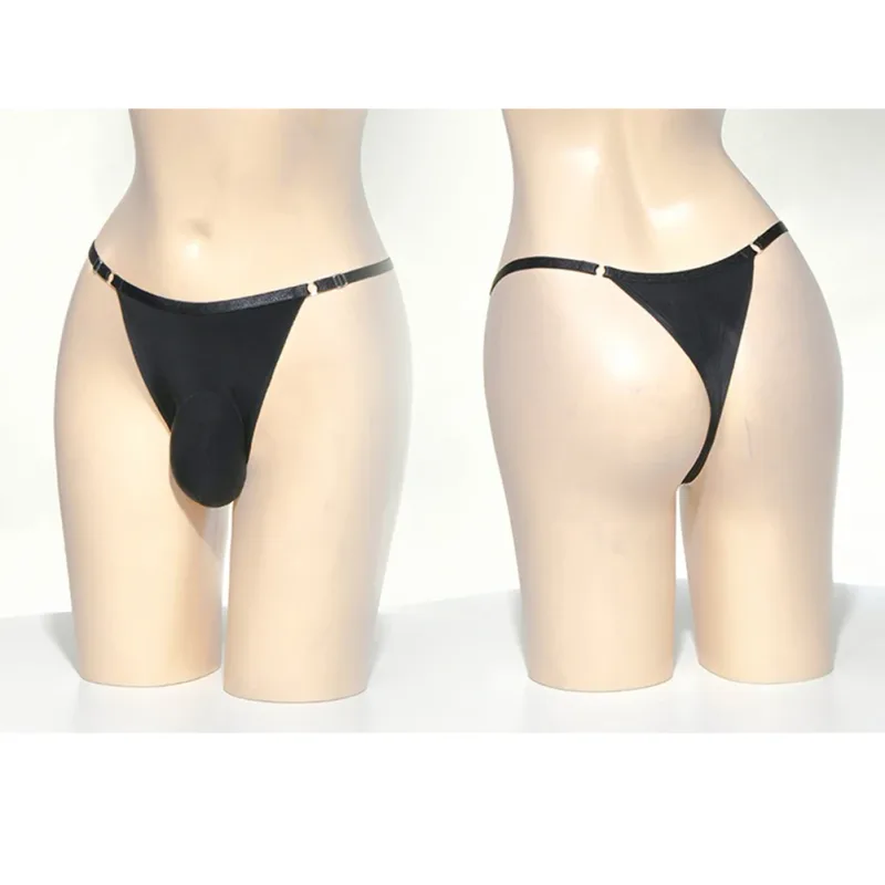 Männer Nahtlose Ultradünne Öl Sheer Durchsichtig Stretch Strumpfhosen Höschen Shorts Unterwäsche Tanga Niedrige Taille Seide männer G-string — image 14