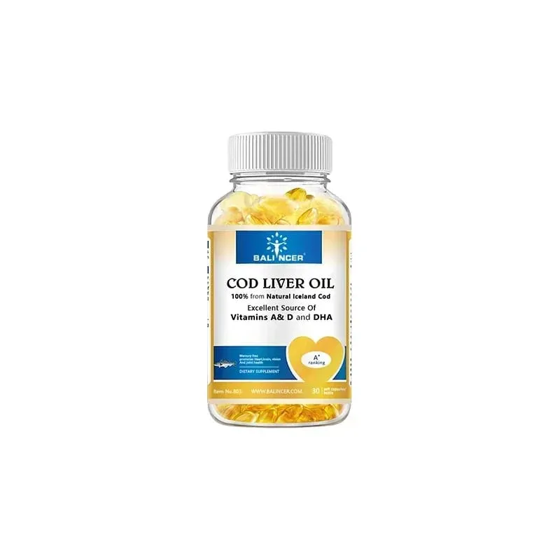Přírodní tobolky s olejem z tresčích jater - bohaté na omega-3 EPA DHA vitamín A D - podporuje imunitní systém srdce, mozek, klouby a zdraví očí — image 8