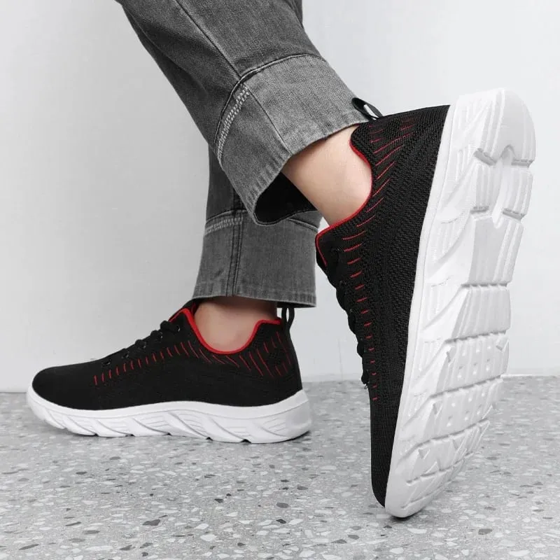 Męskie buty do biegania Męskie trampki Moda Lekkie buty sportowe Oddychające buty do chodzenia Odkryty Wygodne sportowe dla mężczyzn — image 4