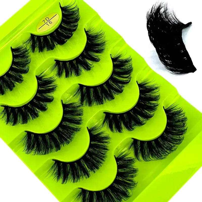 Fluffy Lashes Mink False EyelashesThick Cat Eye Makeup Long Natural Volume 3d Eyelashes Extension Wholesale Mink Eyelashes