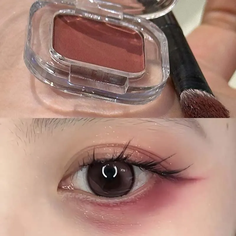 Waterproof Lasting Sexy Red Brown Eyeshadow Smoked Pink Silkworm Lower Shadow Makeup Brown Eyeshadow Palette Eye Makeup Cosmetic — image 2